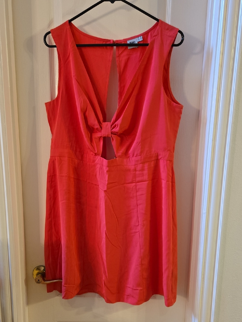 Soso Women's Coral Sleeveless Dress Size 12